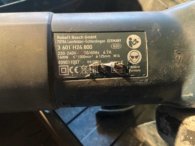 Bosch gws 1400 haakse slijpmachine - afbeelding 2 van  3
