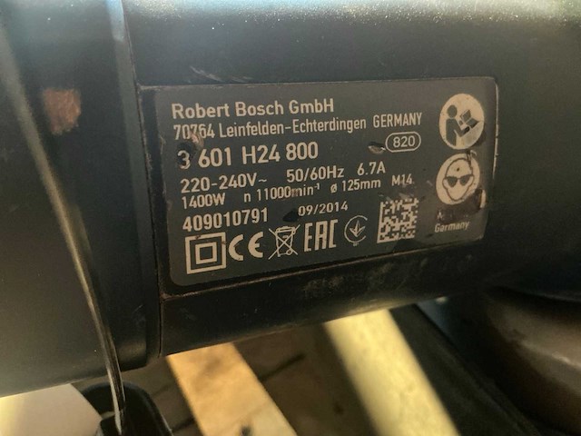 Bosch gws 1400 haakse slijpmachine - afbeelding 2 van  3