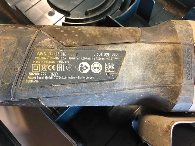 Bosch gws-17-125cie haakse slijpmachine - afbeelding 1 van  1