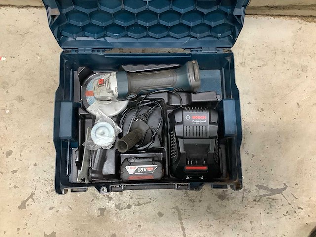 Bosch gws 18-125 v-li accu slijptol - afbeelding 1 van  5