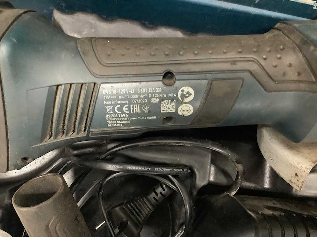 Bosch gws 18-125 v-li accu slijptol - afbeelding 5 van  5