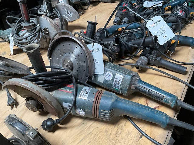 Bosch gws21-230 jhv / gws 24-230 haakse slijpmachine (3x) - afbeelding 1 van  5