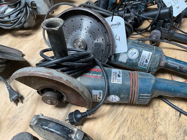 Bosch gws21-230 jhv / gws 24-230 haakse slijpmachine (3x) - afbeelding 2 van  5