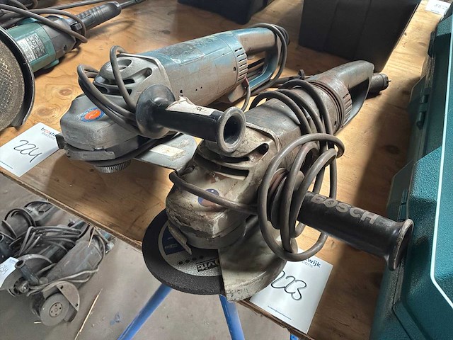 Bosch haakse slijpmachine (2x) - afbeelding 1 van  2