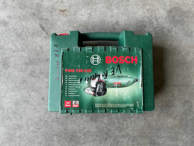 Bosch haakse slijpmachine pws 750-125 - afbeelding 1 van  1
