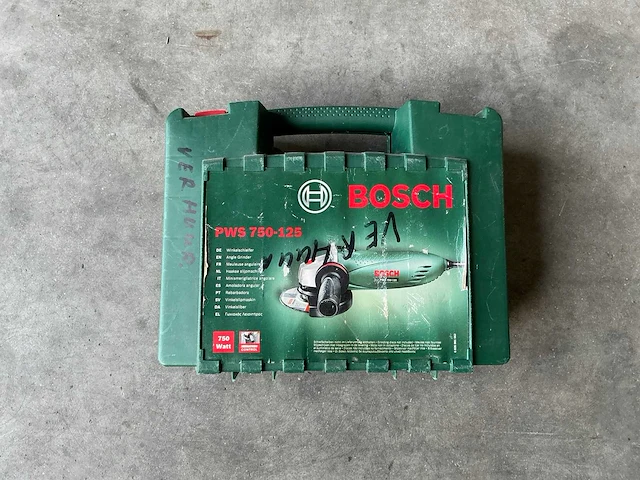 Bosch haakse slijpmachine pws 750-125 - afbeelding 1 van  2