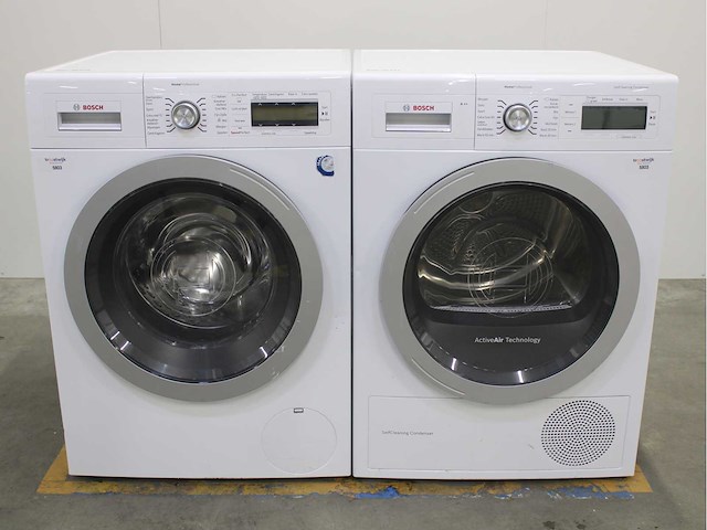 Bosch homeprofessional wasmachine & bosch homeprofessional selfcleaning condenser wasdroger - afbeelding 1 van  7