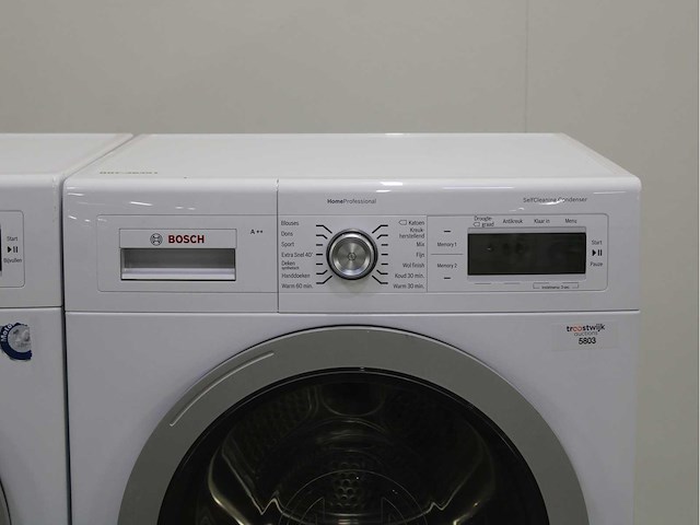 Bosch homeprofessional wasmachine & bosch homeprofessional selfcleaning condenser wasdroger - afbeelding 6 van  7