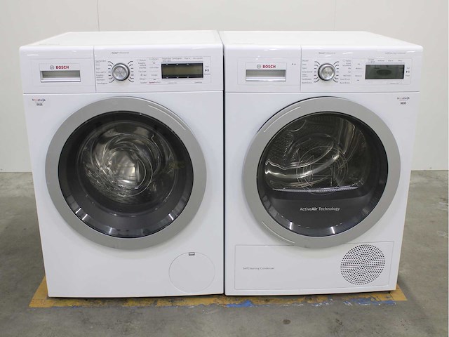Bosch homeprofessional wasmachine & bosch homeprofessional selfcleaning condenser wasdroger - afbeelding 1 van  8