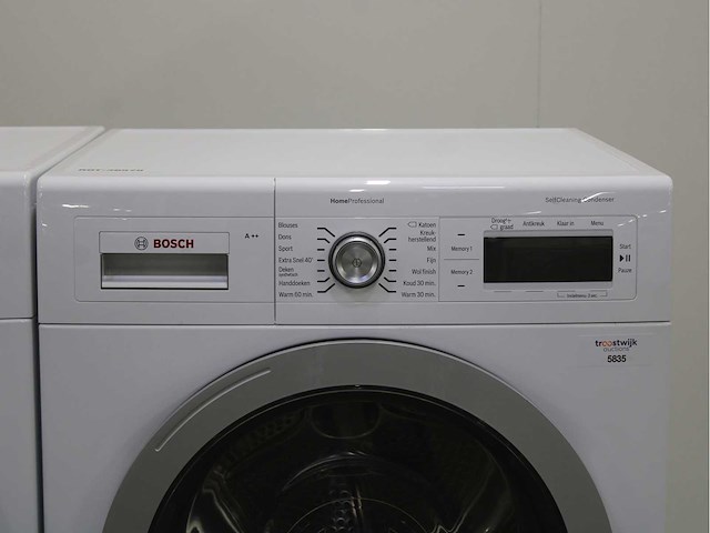 Bosch homeprofessional wasmachine & bosch homeprofessional selfcleaning condenser wasdroger - afbeelding 6 van  8