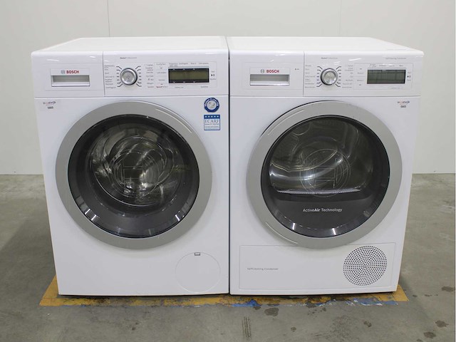Bosch homeprofessional wasmachine & bosch homeprofessional selfcleaning condenser wasdroger - afbeelding 1 van  8
