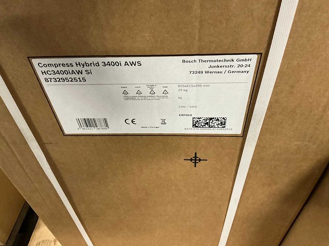 Bosch hybrid 3400i aws warmtepomp binnenunit - afbeelding 2 van  4