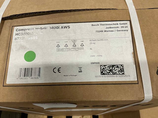 Bosch hybrid 3400i aws warmtepomp binnenunit - afbeelding 3 van  4