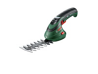 Bosch isio accugrasschaar - 3,6 v li-ion accu (1,5 ah), lader en grasschaarmes (8 cm)