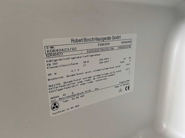 Bosch kdr40423 laboratoriumkoelkast - afbeelding 5 van  5