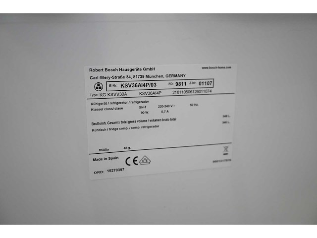 Bosch kg ksvv30a koelkast - afbeelding 6 van  6