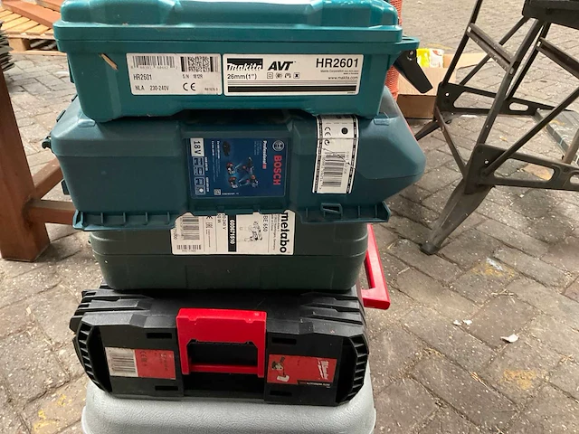 Bosch, makita, metabo, milwaukee gereedschapskoffers - afbeelding 7 van  7