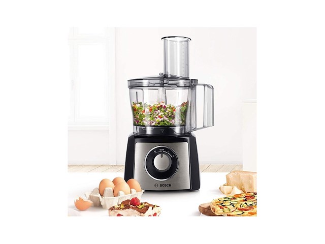 Bosch mcm3pm386 multitalent 3 foodprocessor rvs/zwart - afbeelding 3 van  5