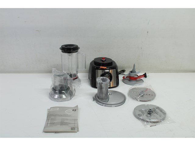 Bosch mcm3pm386 multitalent 3 foodprocessor rvs/zwart - afbeelding 4 van  5