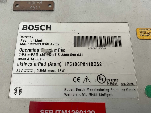 Bosch mpad scherm - afbeelding 5 van  5