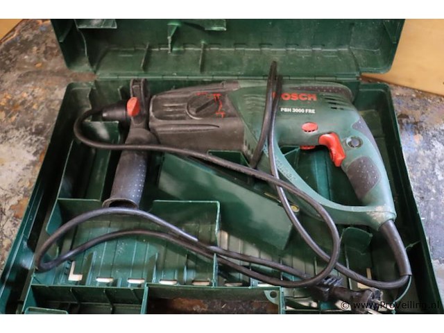 Bosch pbh boorhamer 3000 fre 3 603 c93 200 incl. opbergkoffer - afbeelding 2 van  4