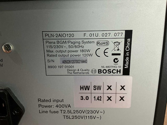 Bosch plena bgm paging system - afbeelding 4 van  4