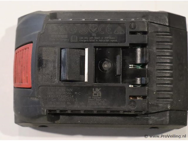 Bosch procore 18v accu gba 18v 4.0ah m-c - afbeelding 2 van  3