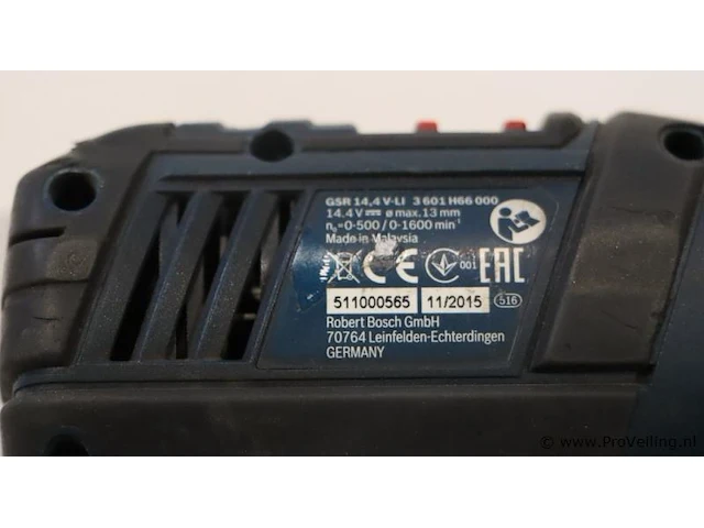 Bosch professional accu schroefboormachine gsr 14,4 v-li - afbeelding 5 van  5