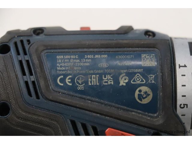 Bosch professional accuboormachine gsr 18v-90 c - afbeelding 4 van  4
