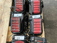 Bosch professional acculader en accu’s (6x) - afbeelding 3 van  5