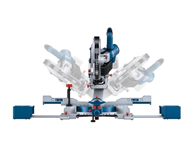 Bosch professional gcm 18v254 d accu kap en verstekzaag 254mm 18v basic body 0601b51100 - afbeelding 2 van  3