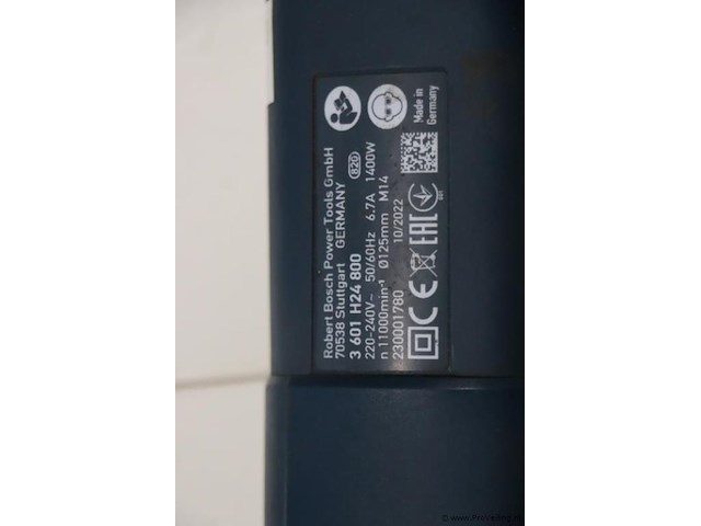 Bosch professional gws 1400 haakse slijper - afbeelding 5 van  6