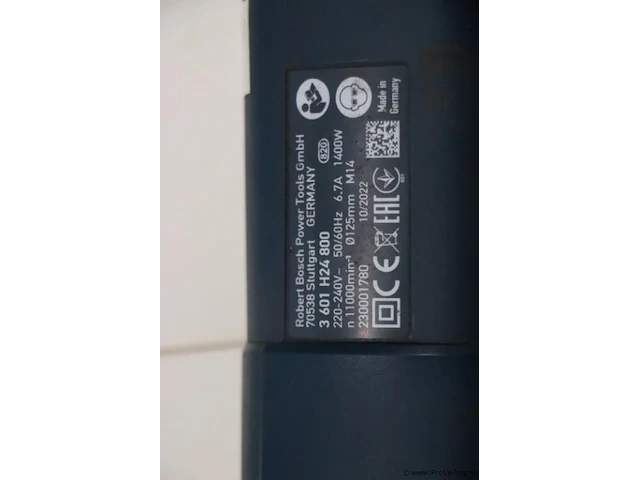 Bosch professional gws 1400 haakse slijper - afbeelding 5 van  6