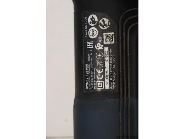 Bosch professional gws 17-125 psb haakse slijper - afbeelding 5 van  6