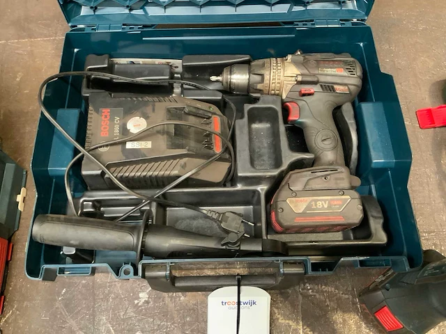 Bosch professional gws 18 v-li accu haakse slijptol en boormachine - afbeelding 2 van  3