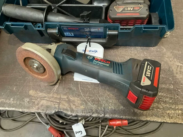 Bosch professional gws 18 v-li accu haakse slijptol en boormachine - afbeelding 3 van  3
