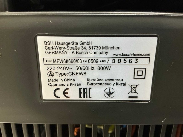 Bosch propower mfw68660 vleesmolen - afbeelding 8 van  11