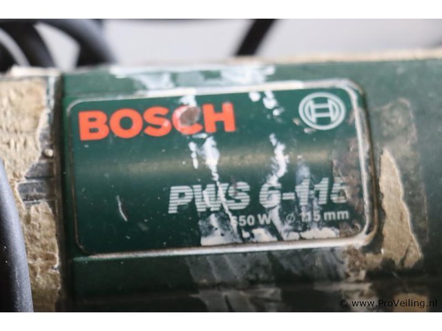Bosch pws haakse slijper 6-115 - afbeelding 3 van  5