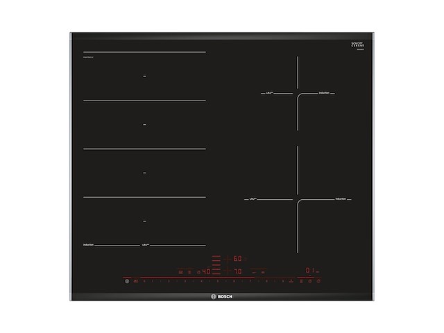 Bosch pxe675dc1e kookplaat zwart ingebouwd 60 cm inductiekookplaat zones 4 zone(s) - afbeelding 1 van  5