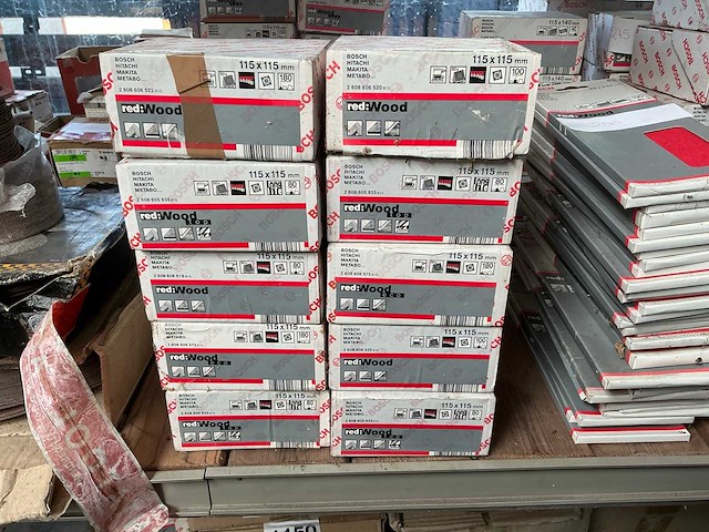 Bosch red:wood 115x115mm schuurpapier (10x) - afbeelding 1 van  1