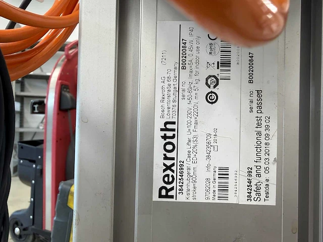 Bosch rexroth - 2018 - elektrische goederen lift - kisten heffer - afbeelding 10 van  12