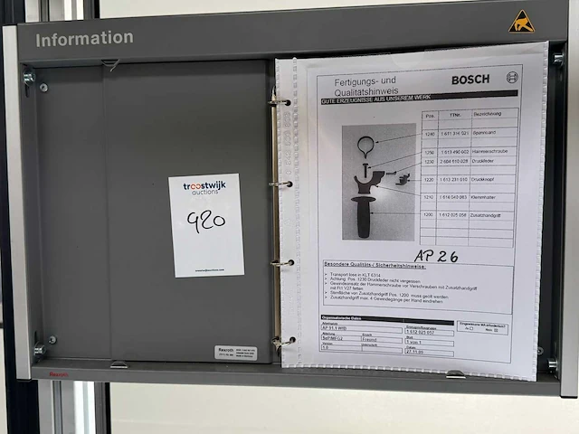 Bosch rexroth - electrisch verstelbare werkbank - afbeelding 7 van  10