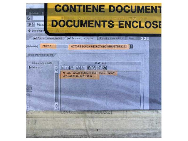 Bosch rexroth abt trac 125hp hydraulic bowthrust motor-a2fm125-6xw-vzb20 - afbeelding 5 van  6