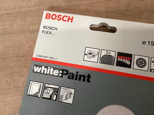 Bosch schuurschijf 150mm, k400, 5 pack (50x) - afbeelding 3 van  4