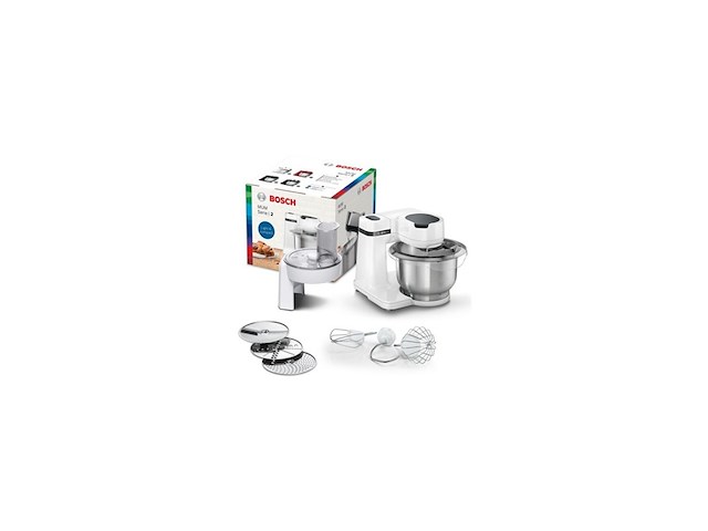 Bosch serie 2 mums2ew01 keukenmachine roestvrijstaal - afbeelding 2 van  4