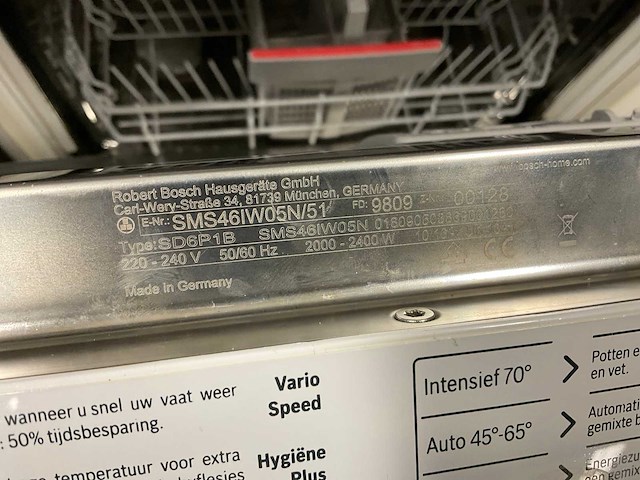 Bosch serie 4 vaatwasser - afbeelding 6 van  7
