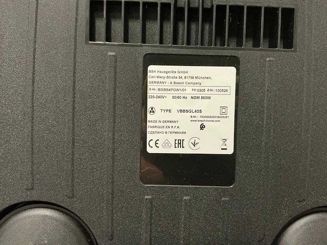 Bosch serie 4 vbbsgl40s - afbeelding 5 van  7
