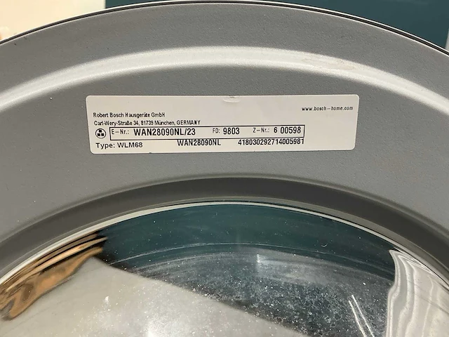 Bosch serie 4 wlm68 wasmachine - afbeelding 7 van  7