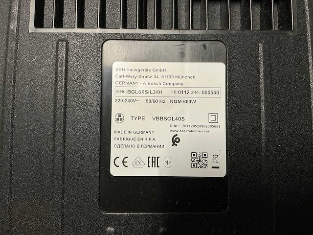 Bosch serie 6 bagged stofzuiger - afbeelding 6 van  7