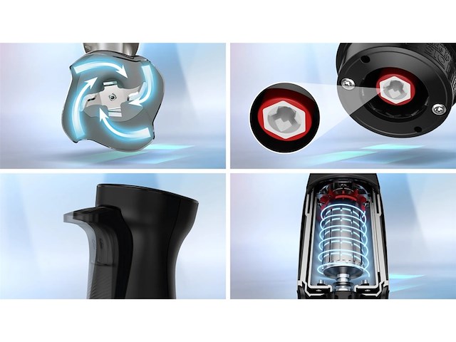 Bosch serie 6 msm6m610 staafmixer 1000 w zwart roestvrijstaal - afbeelding 3 van  4